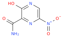 3-hydroxy-6-nitropyrazine-2-carboxamide