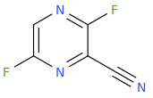 3,6 difluoropyrazine-2-carbonitrile