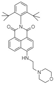 N-(2,6-Di-tert butylbenzene)- 4-(N-ethyl morpholine) amino-1,8 naphthalimide