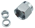 SS Ferrules and nuts 1/4” set