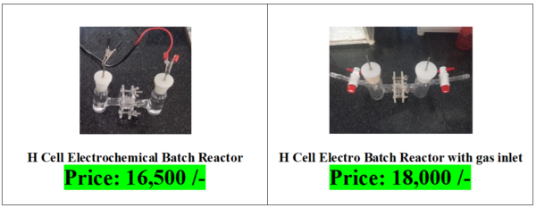 H-Cell/Divided Electro Batch Reactor (SCS-EBR)