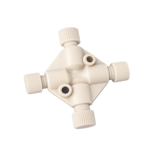 1/16" PEEK X‑Junction (Molding)