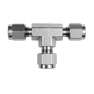 1/8" T‑Junction SS316 with Nut & Ferrules