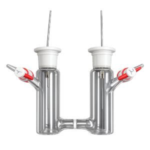 150mL H-CELL WITH GAS INLET (FRIT TYPE)