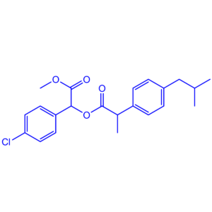1-(4-chlorophenyl)-2-methoxy-2-oxoethyl 2-(4-isobutylphenyl)propanoate