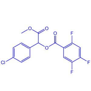 1-(4-chlorophenyl)-2-methoxy-2-oxoethyl 2,4,5-trifluorobenzoate