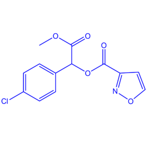 1-(4-chlorophenyl)-2-methoxy-2-oxoethyl isoxazole-3-carboxylate