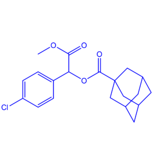 (1s,3s)-1-(4-chlorophenyl)-2-methoxy-2-oxoethyl adamantane-1-carboxylate