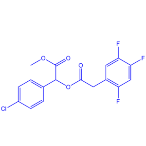 methyl 2-(4-chlorophenyl)-2-(2-(2,4,5-trifluorophenyl)acetoxy)acetate
