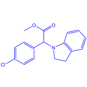 Methyl 2-(4-chlorophenyl)-2-(indolin-1-yl)acetate