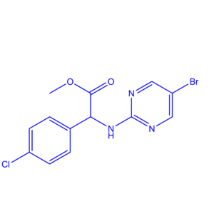 Methyl 2-((5-bromopyrimidin-2-yl)amino)-2-(4-chlorophenyl)acetate
